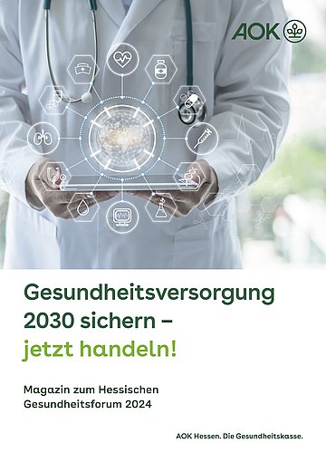 Cover: Magazin zum Hessischen Gesundheitsforum 2024