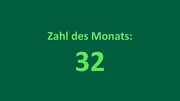 Zahl des Monats Juni 2025: 32